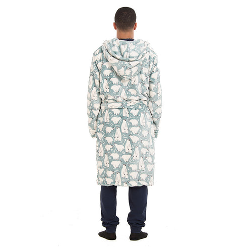 Snuggs Blanket Robe Mint Polar Bear